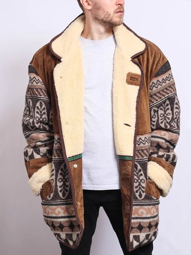 Men's Vintage Printed Jacket