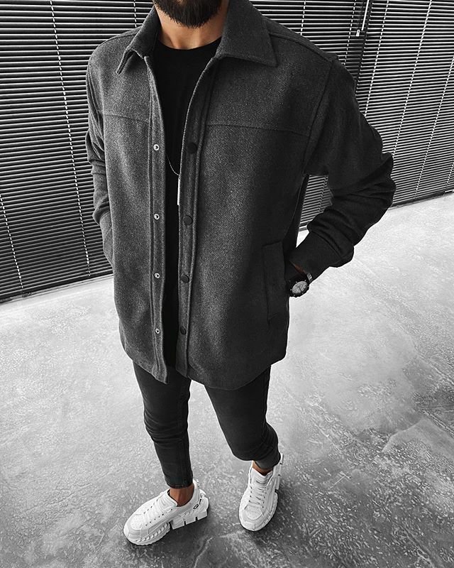 Street Casual Fashion Solid Color Long Sleeve Jacket