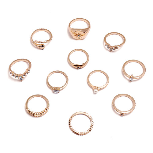 Bohemian Vintage 11PCS Ring Set