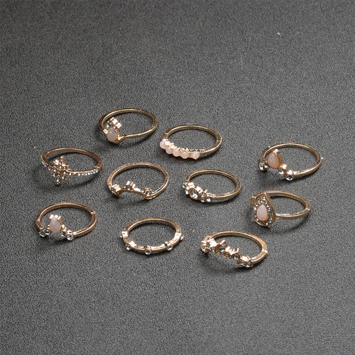 Crown Combination 10PCS Ring Set