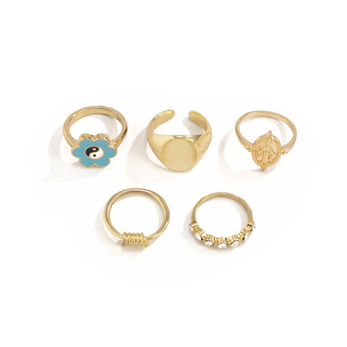 Retro Simplicity 5PCS Ring Set