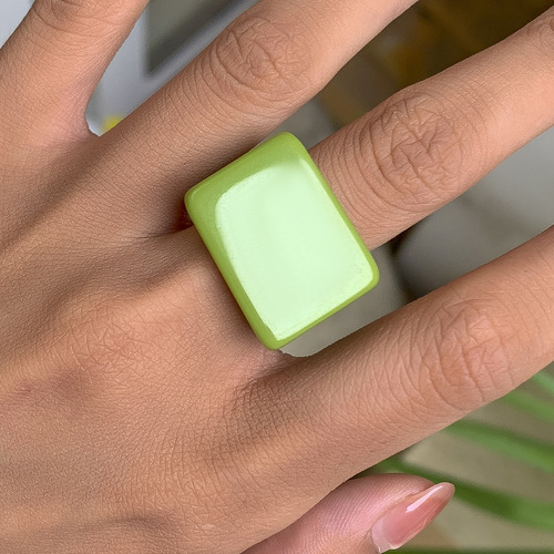 Macaron Geometric Ring