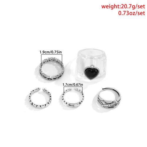 Retro Simplicity 5PCS Ring Set