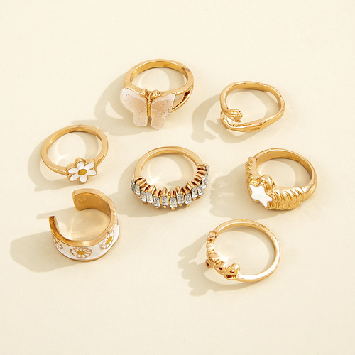 Sweet Personality 7PCS Ring Set