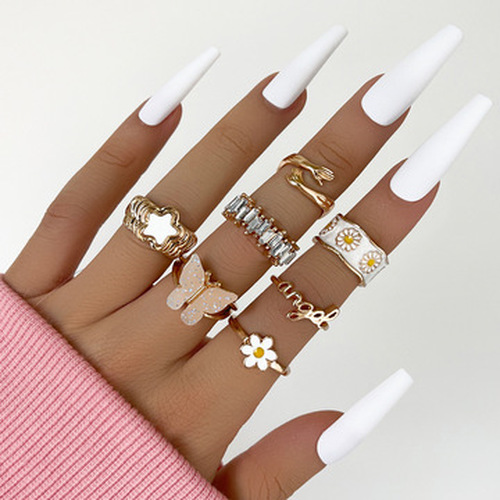 Sweet Personality 7PCS Ring Set