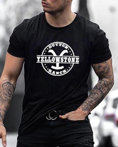 Men's Yellowstone Short Sleeve Print T-shirt