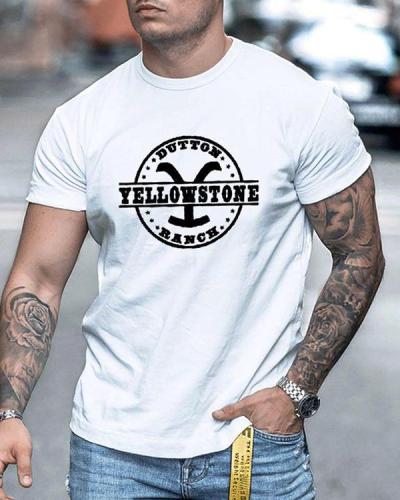 Men's Yellowstone Short Sleeve Print T-shirt