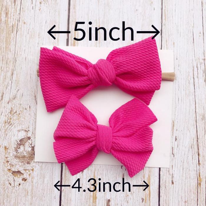 2-Piece Baby Bow Hair Band + Hair Clip