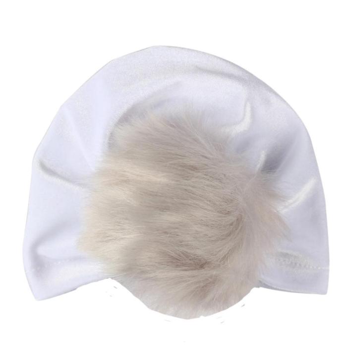 Baby Fluff Ball Hat Headband