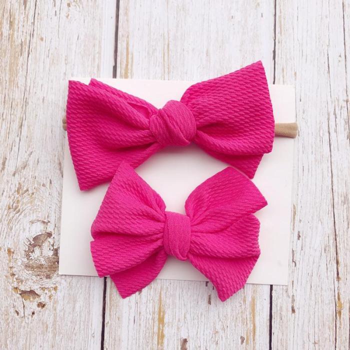 2-Piece Baby Bow Hair Band + Hair Clip