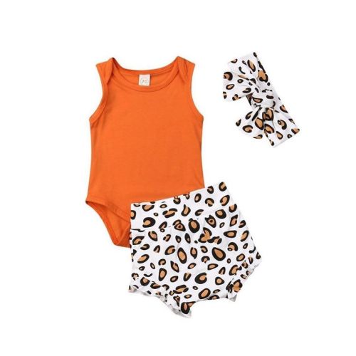 3-piece Leopard Cotton Suit