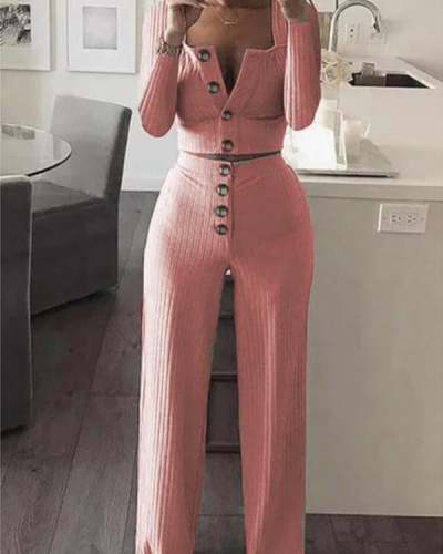 Women's Slim Button Casual Suit S-XXL