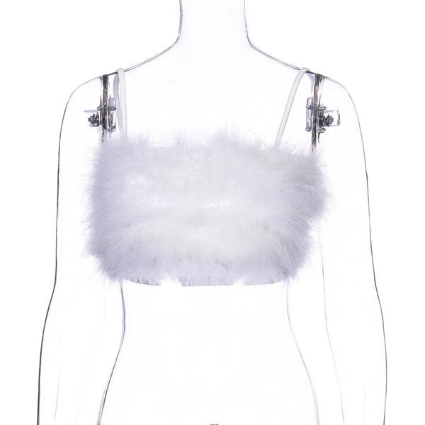 Women's Sexy Fur Fashion Camisole Lingerie
