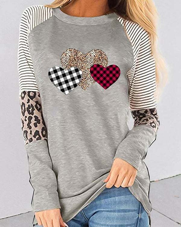 Valentine Heart Long Sleeve Top