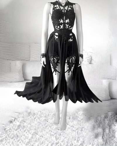 Costume Retro Black Dress