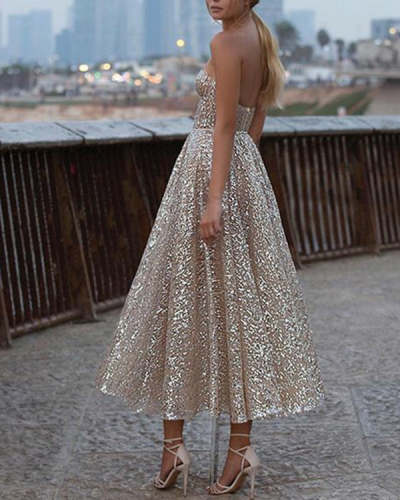 Elegant Star Tube top Evening Dress S-XL
