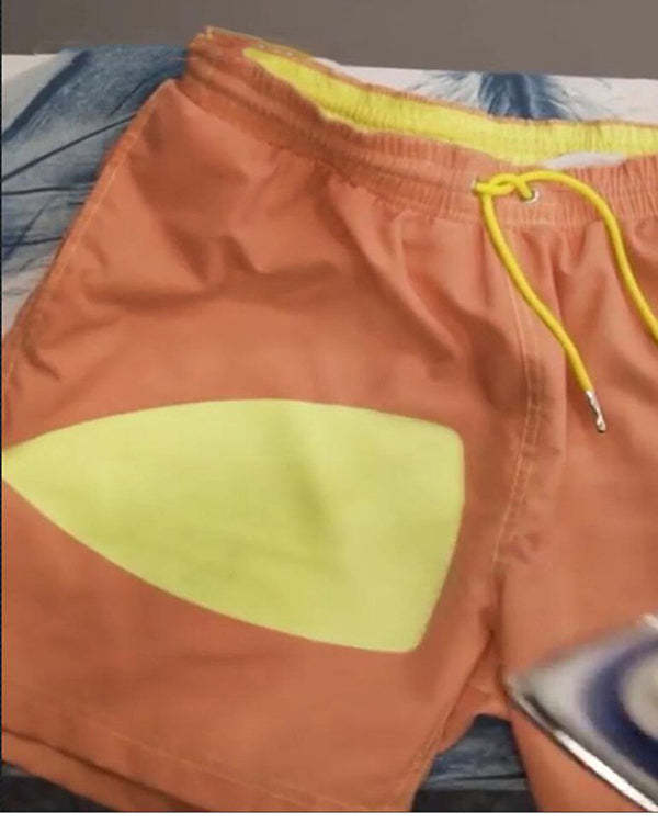 Men's Water Discoloration Beach Swimming Pants