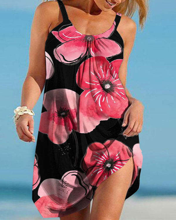 Summer Beach Suspender Dress