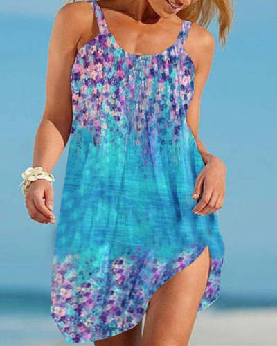 Summer Beach Suspender Dress