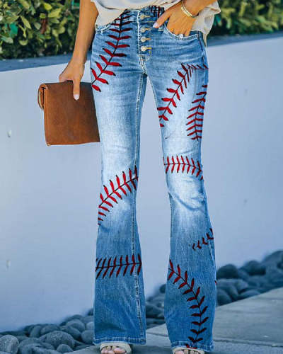 Ball Mom Print Pants