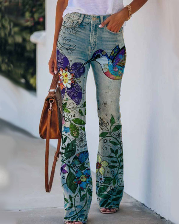 Women's Floral  Print Pants