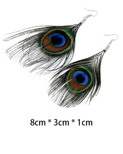 Peacock Feather Earrings