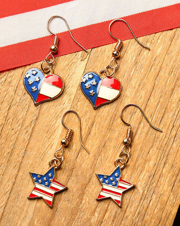 Flag Earrings