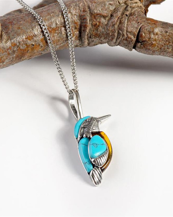 Bird Turquoise Necklace