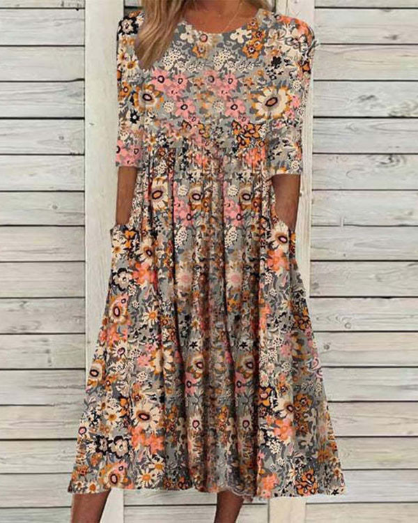 Casual Floral Dress