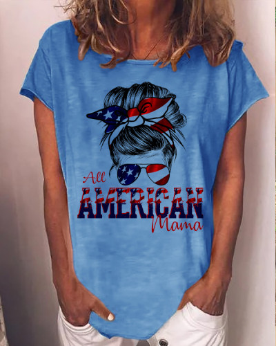 Women's All American Girl  Crew Neck T-shirt