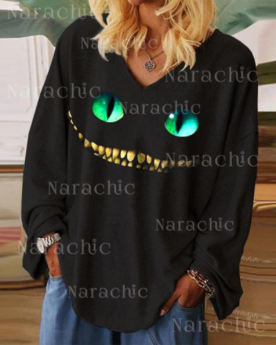 We're All Mad Here Casual Long-Sleeve T-Shirt
