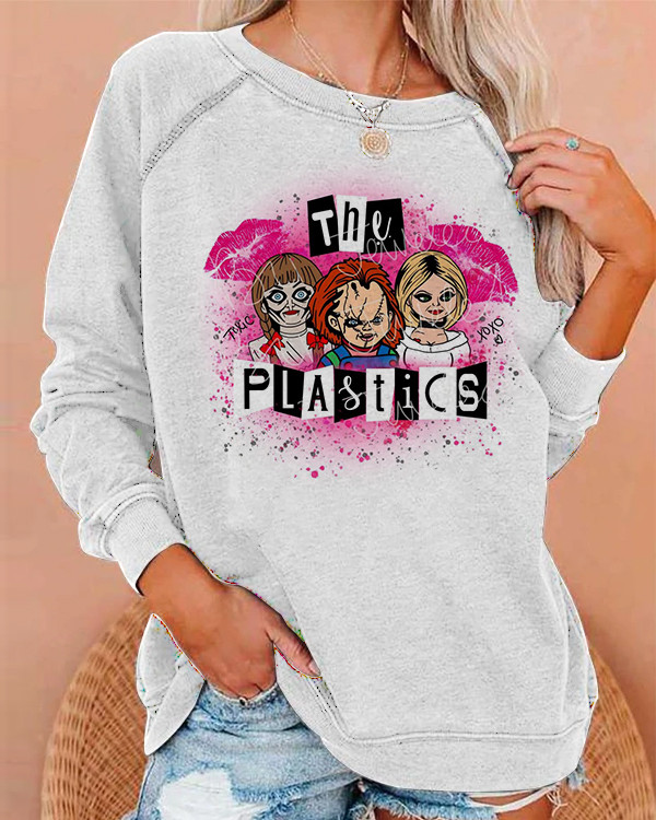 Women's Mean Girls Horror  Loose Sweatshirt