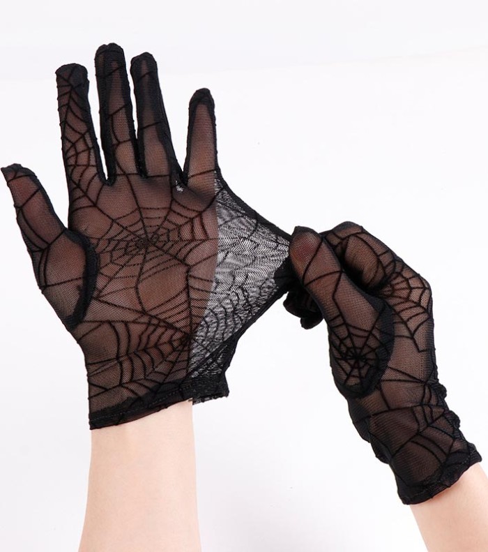 Sexy Black Mesh Gloves