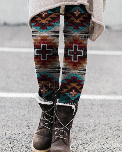 Ethnic Stretch Leggings