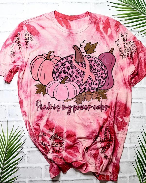 Breast Cancer Awareness Tackles Cancer Football Leopard Tie-Dye Top