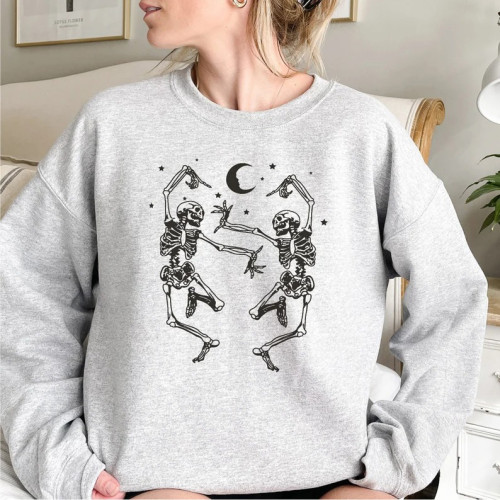 Funny Halloween Dancing Skeleton Sweatshirt