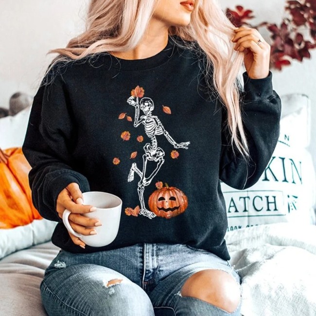 Funny Halloween Skeleton Sweatshirt