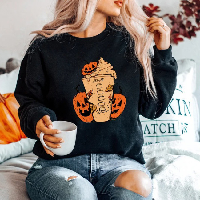 Halloween Pumpkin Spice Coffee Sweatshirt