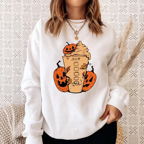 Halloween Pumpkin Spice Coffee Sweatshirt