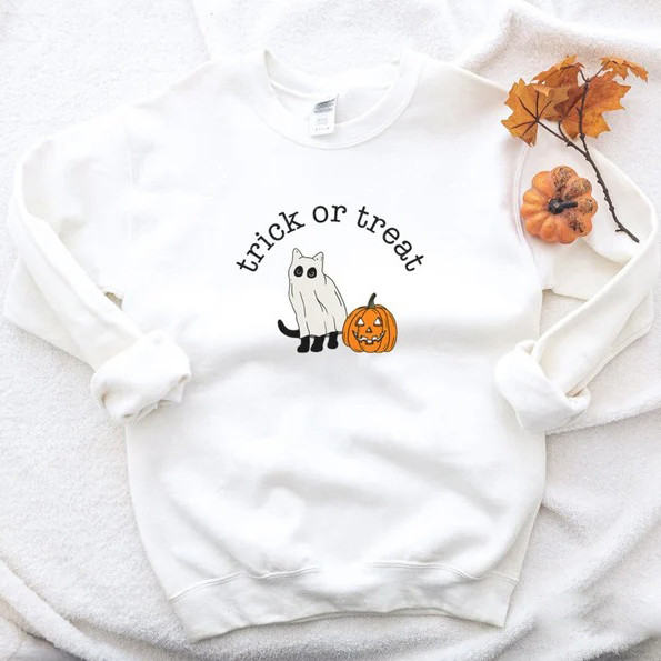 Halloween Funny Trick or Treat Sweatshirt