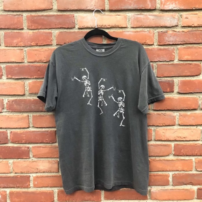 Skeleton Dancing Halloween Tee Shirt