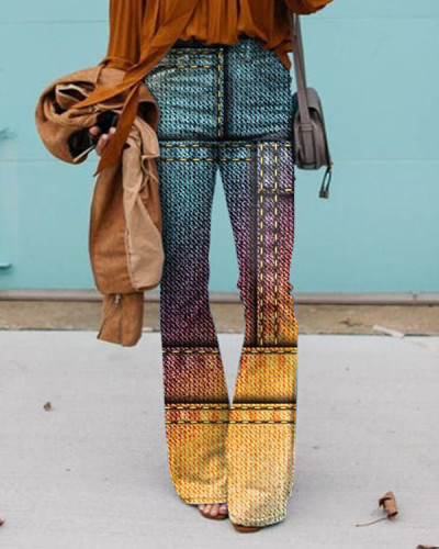 Vintage Check Multicolor Pants