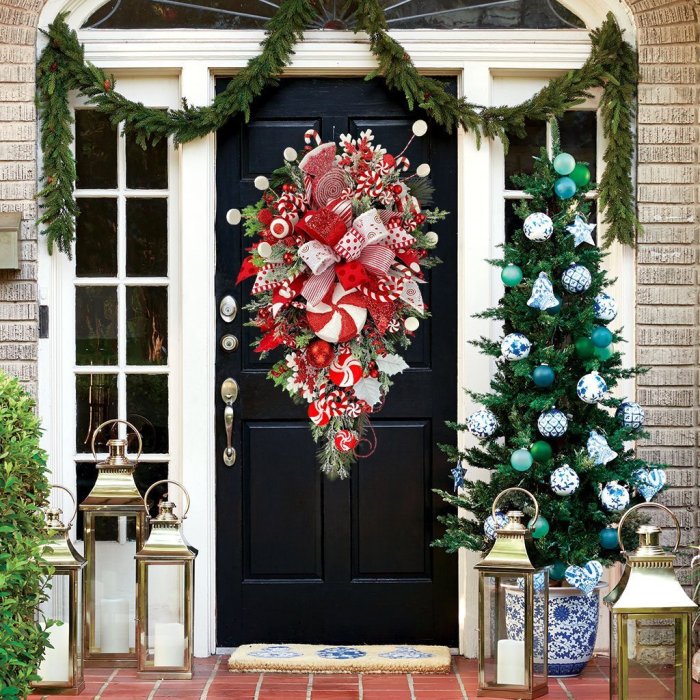 🔥Get Ready For Christmas 🍭Candy Cane Christmas Wreath🍭