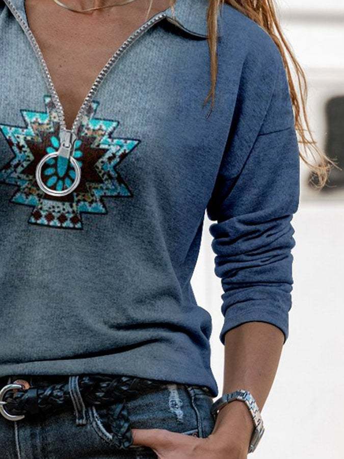 Ethnic Printed Style T-Shirt