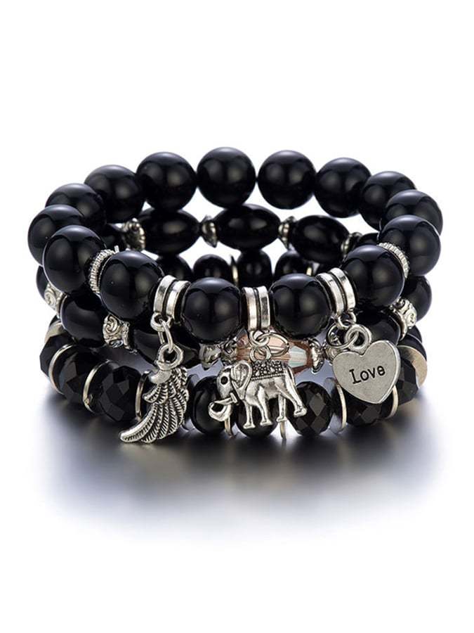 Women's Bohemian elephant wings love multi-layer Bracelet