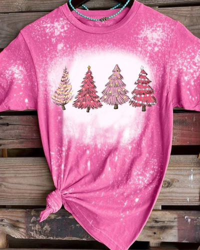 Christmas Tree Tie Dye Tee