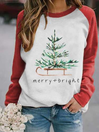 Women's Merry And Bright🎄 Casual Sweatshirt