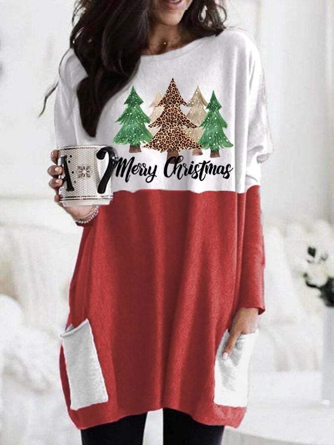 Women's Merry Christmas🎄 Print Casual Long Sleeve T-Shirt