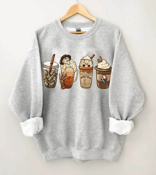 Spooky Coffee Halloween Sweatshirt