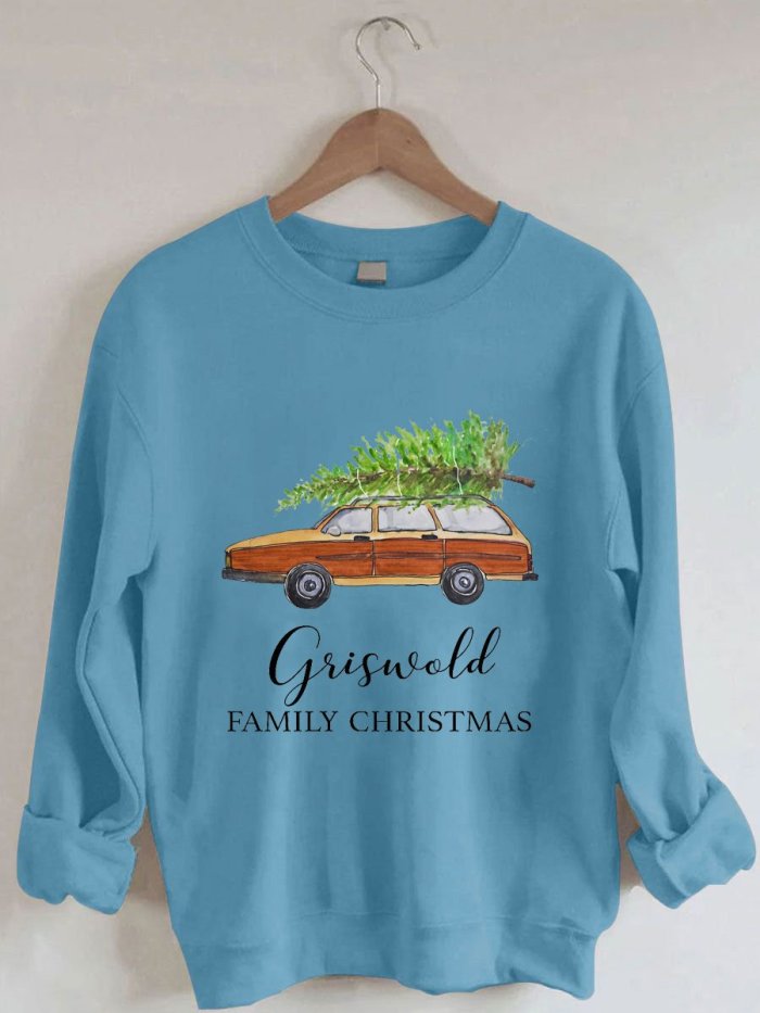 Women's Vintage Griswold Christmas Print Sweatshirt